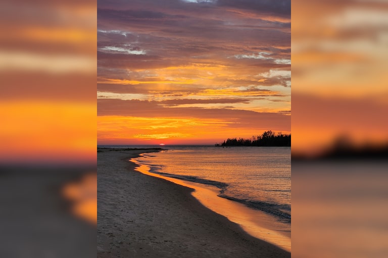 The most incredible sunset I have ever seen. 

Fisherman's Island State Park

Charlevoix, MI