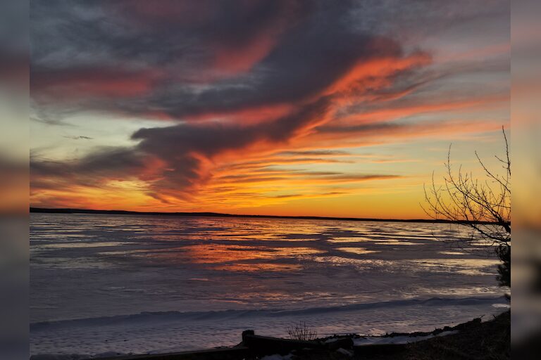 Friday sunset over Higgins Lake