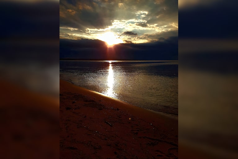 Sunset on the shores of Lake Superior 