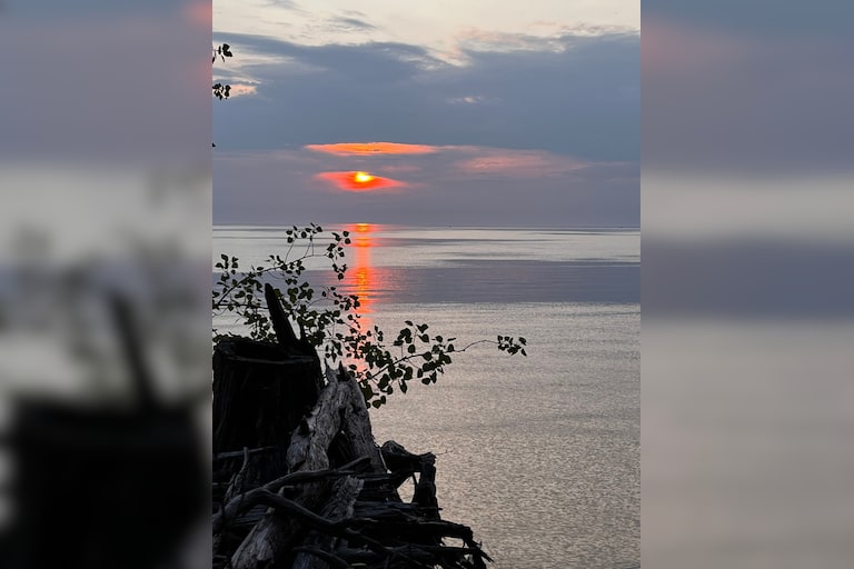Evening sunset walk along Lake Superior. Peaceful and breathtaking. 