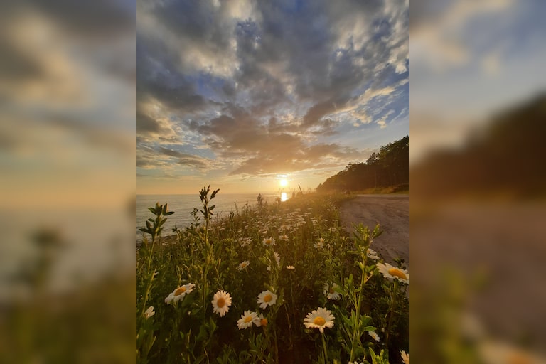 Captured this beautiful sunset along US 2 in 2020. Nothing more beautiful then a Lake Michigan sunset