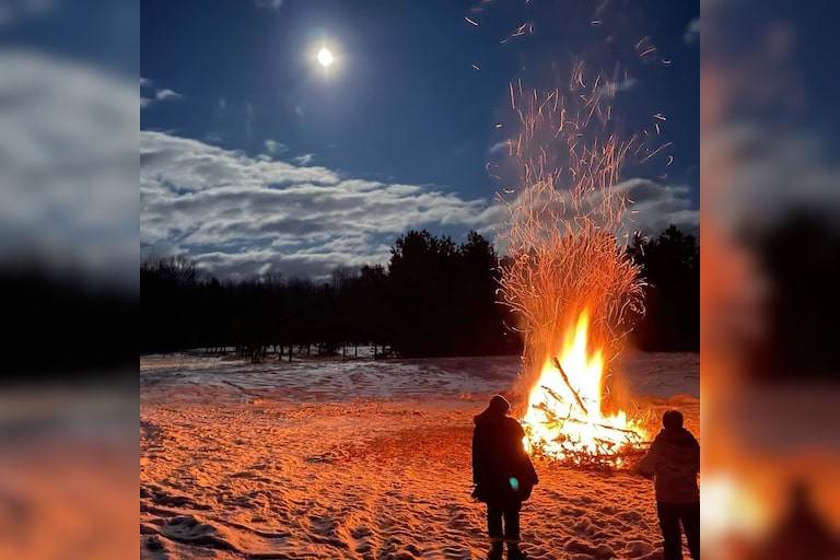 Our New Years celebration a couple years ago. Untouched. Perfect night. Full moon and all. No snow this year. No bonfire this year. One of the beautiful ni...