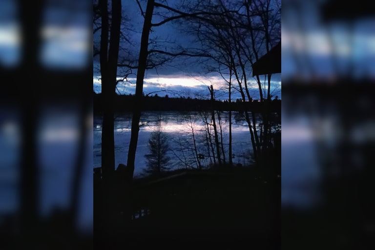 Early morning in Gaylord Michigan ,big chub lake 